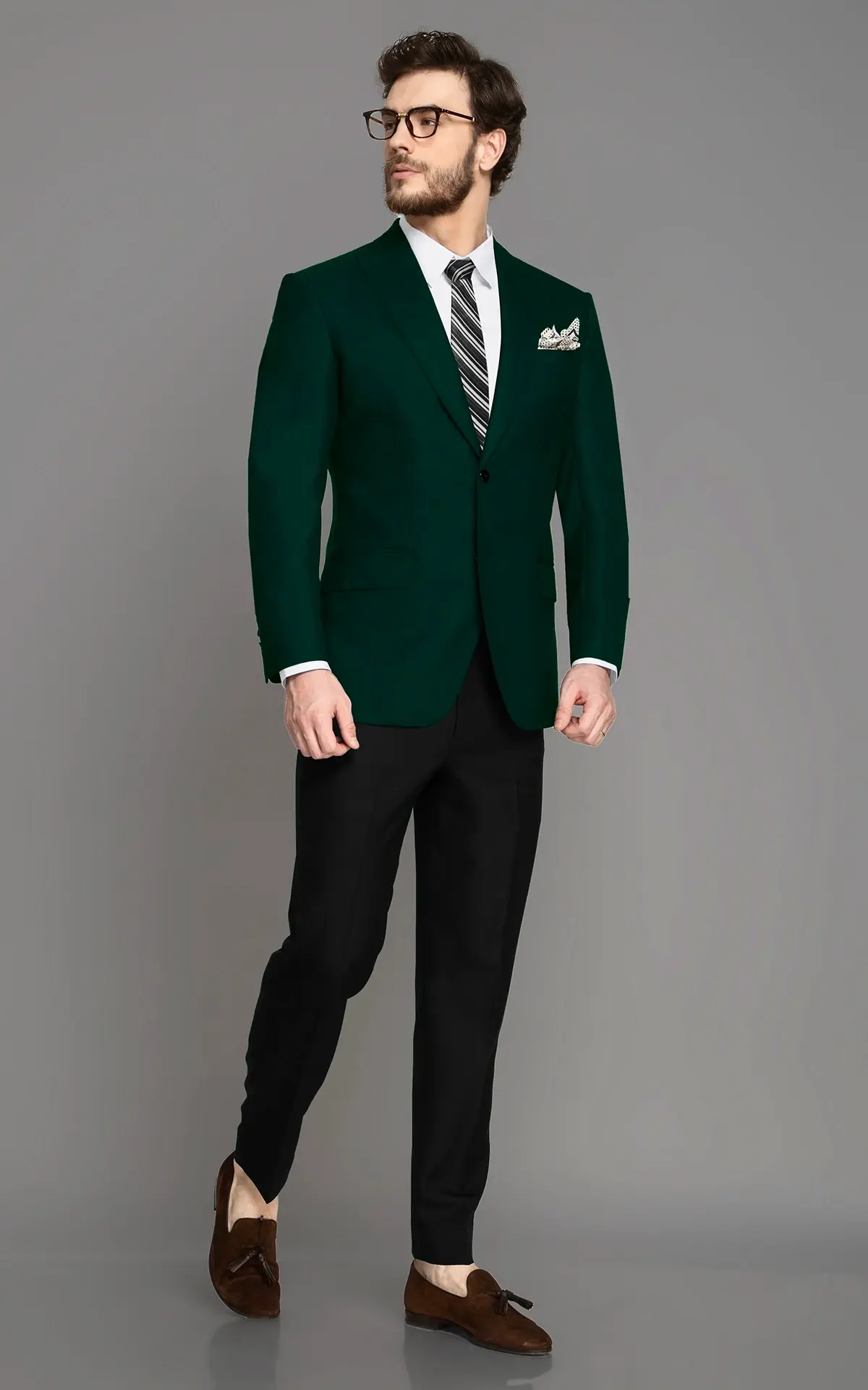 Alaska Pine Green Wool Blazer