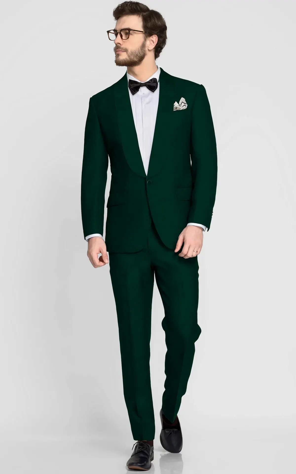 Alaska Pine Green Wool Tuxedo