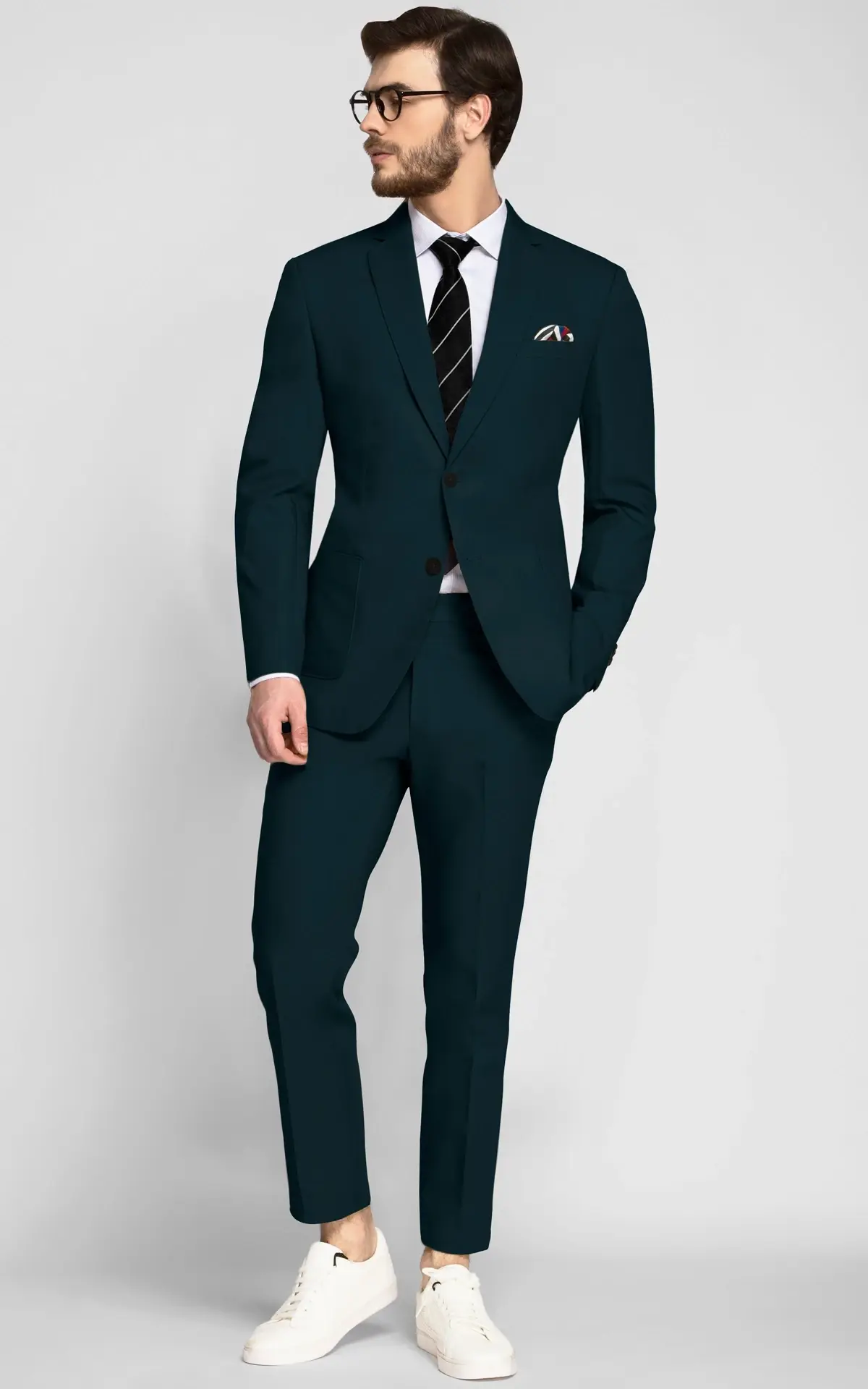 Aspen Teal Green Cotton Suit