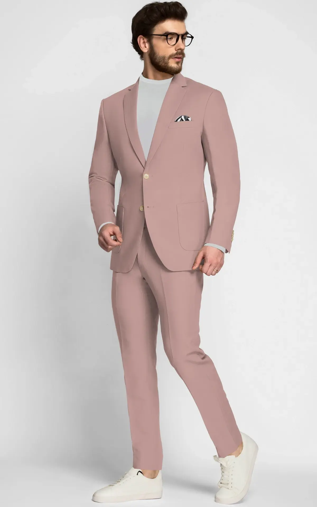 Blush Pink Cotton Suit