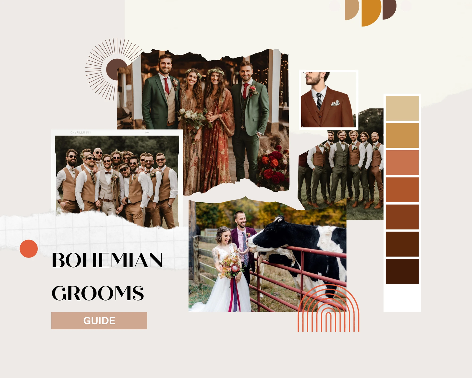 The Boho Wedding Suit Guide : 5 rules to ace your look