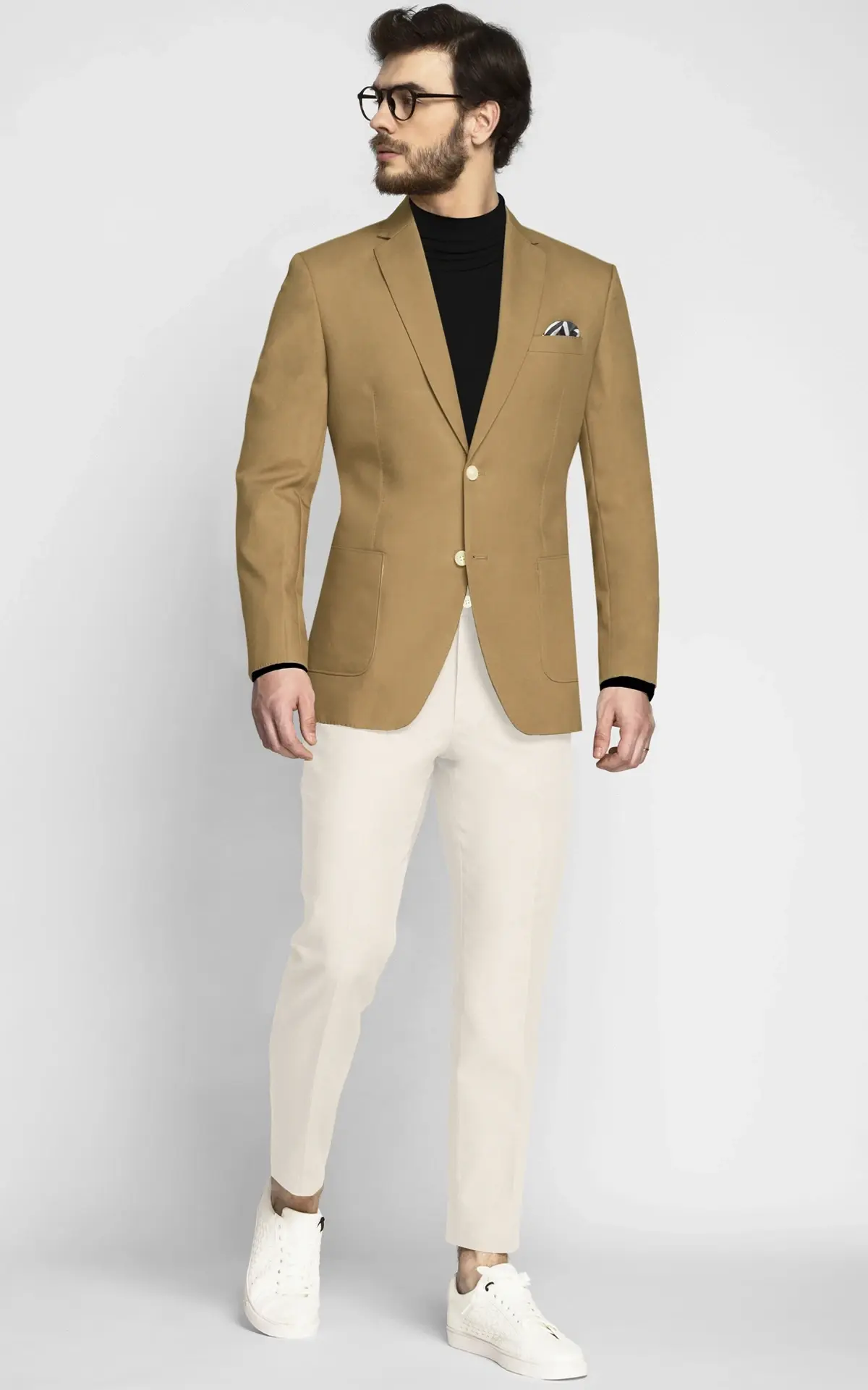 British Khaki Cotton Blazer