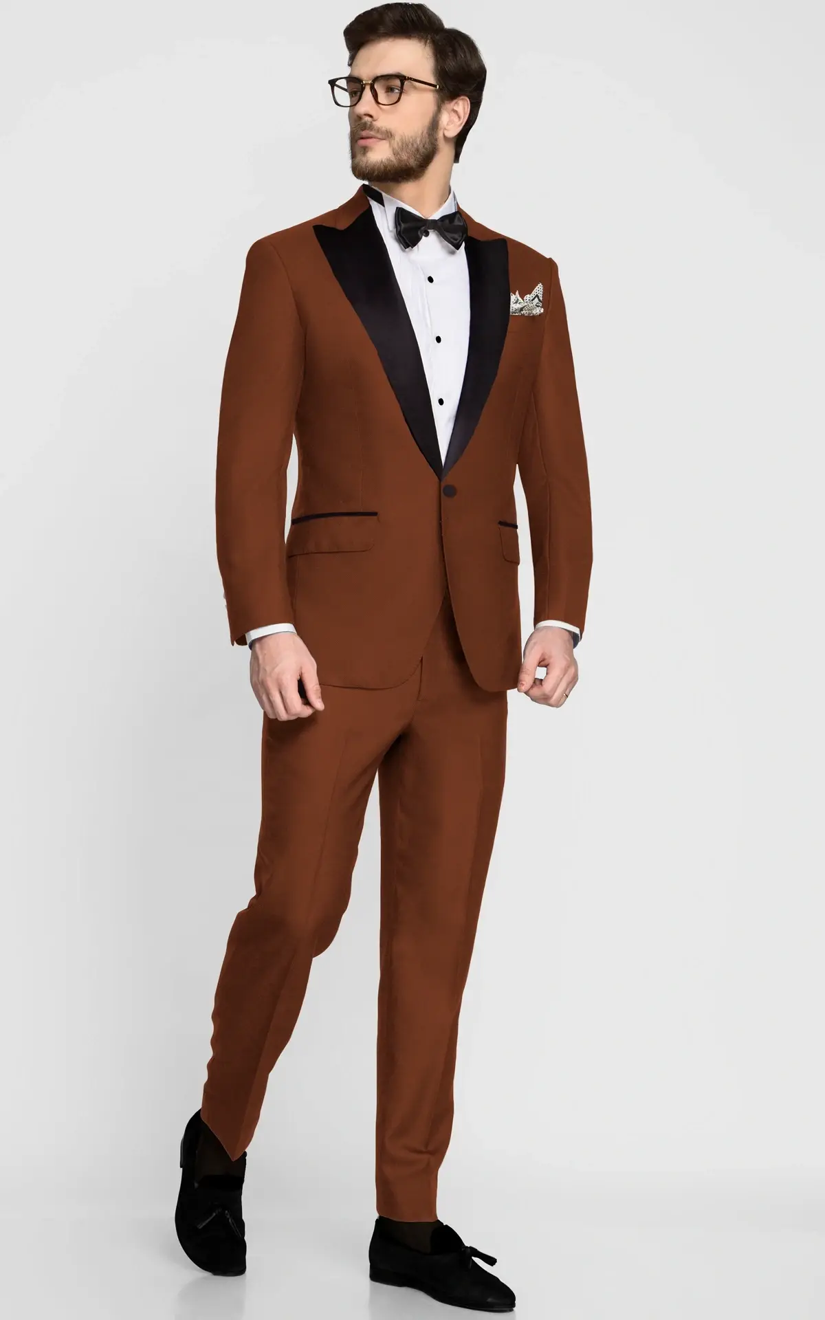 Burnt Rust Wool Tuxedo