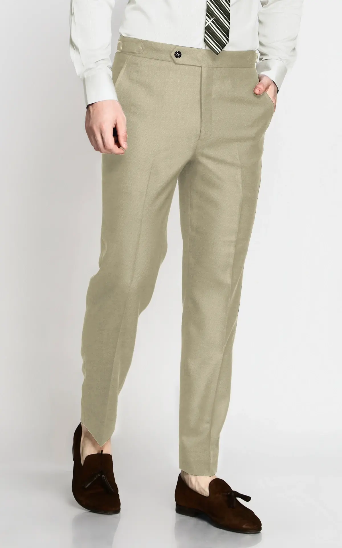 California Khaki Wool Pants