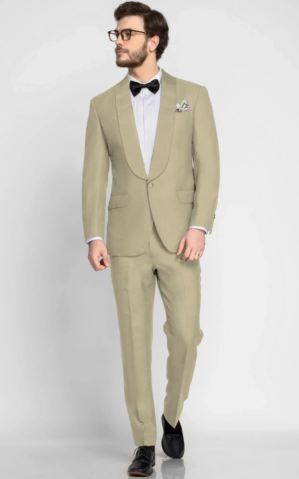 California Khaki Wool Tuxedo