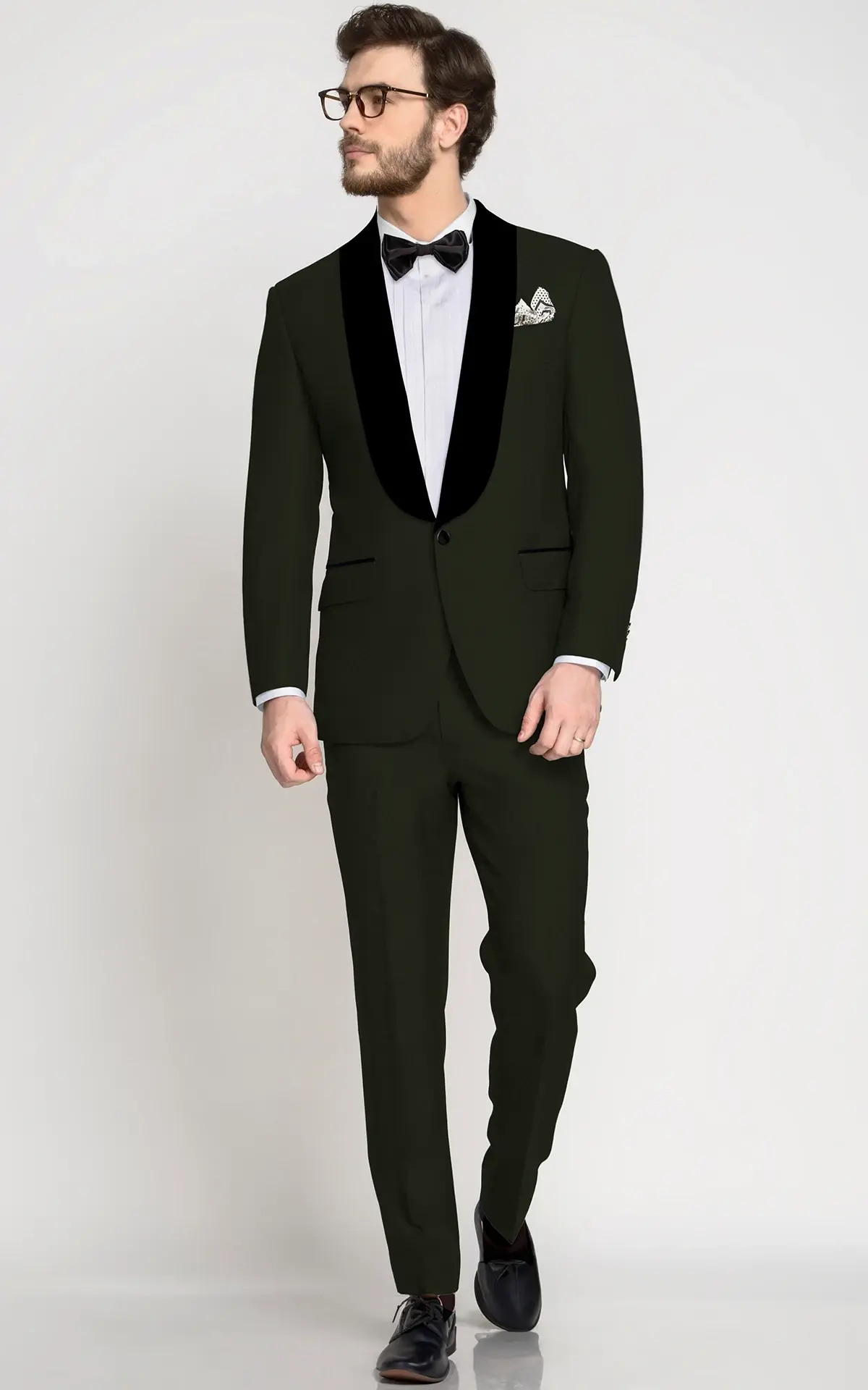 Coffee Brown Wool Tuxedo