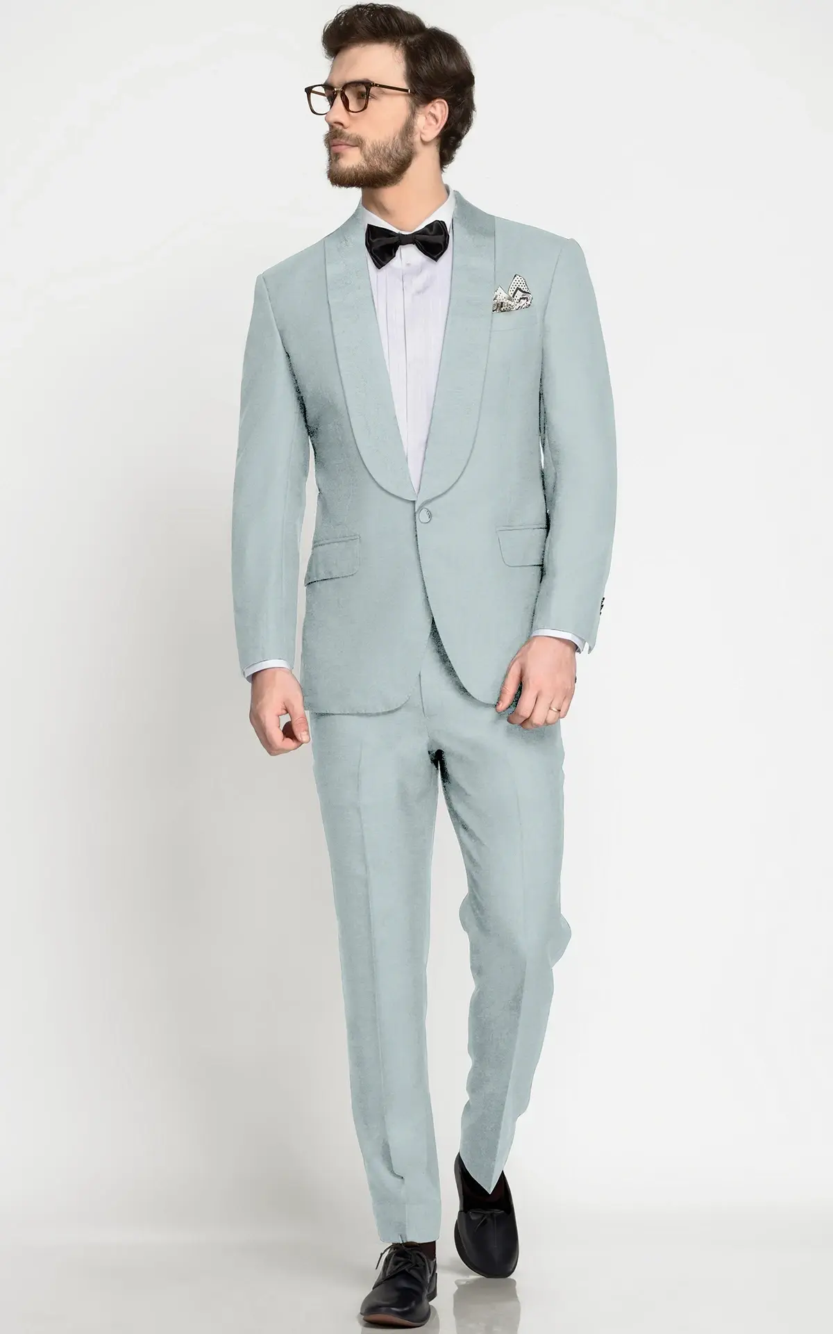 Florence Sky Blue Wool Tuxedo