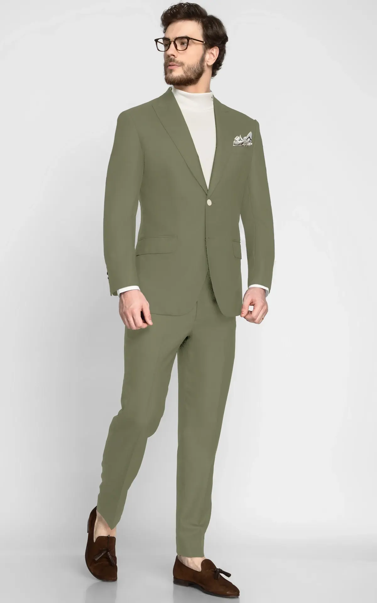 Forest Sage Wool Suit