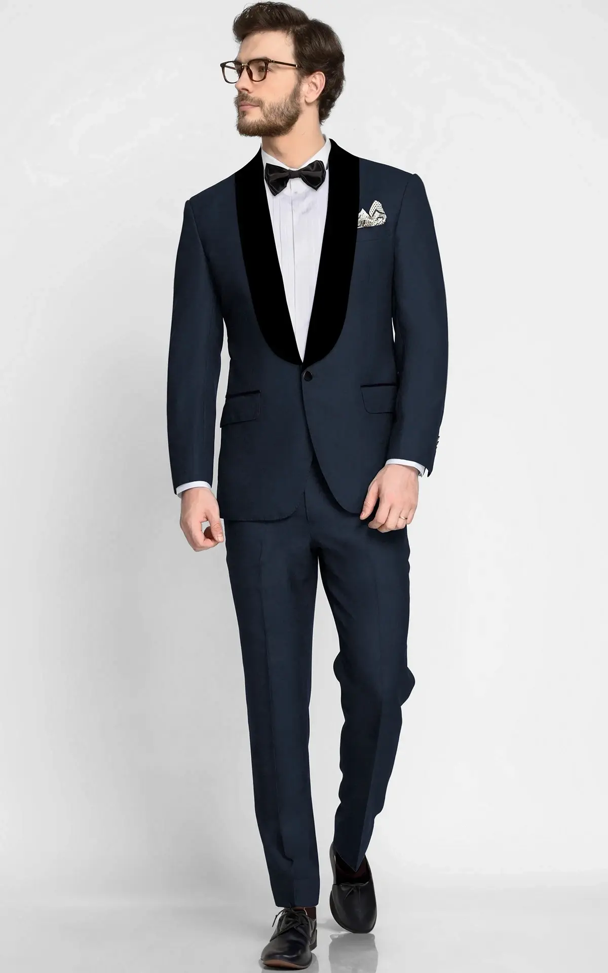 Manhattan Deep Navy Wool Tuxedo