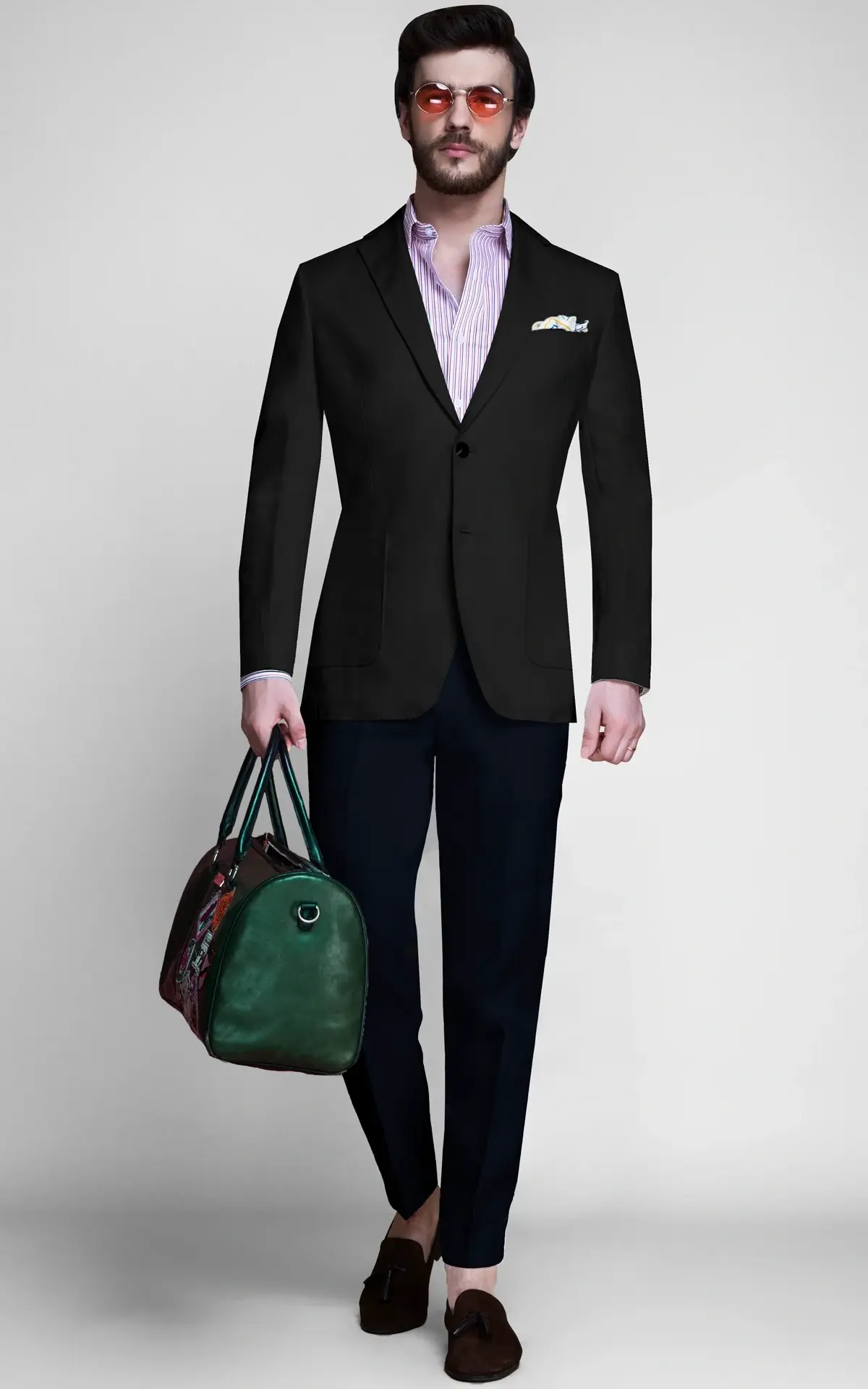 Miami Black Linen Blazer