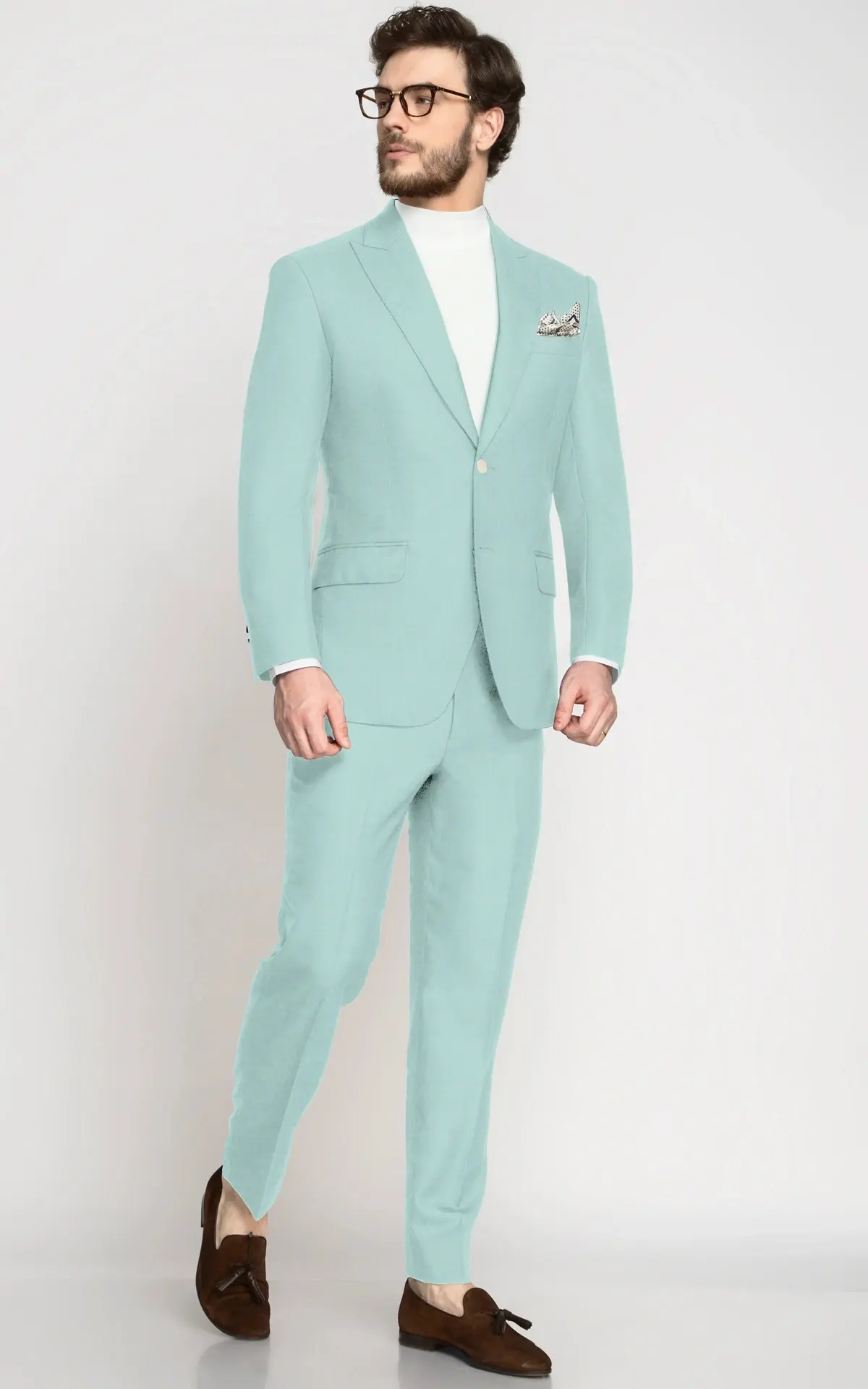 Mint Green Wool Suit