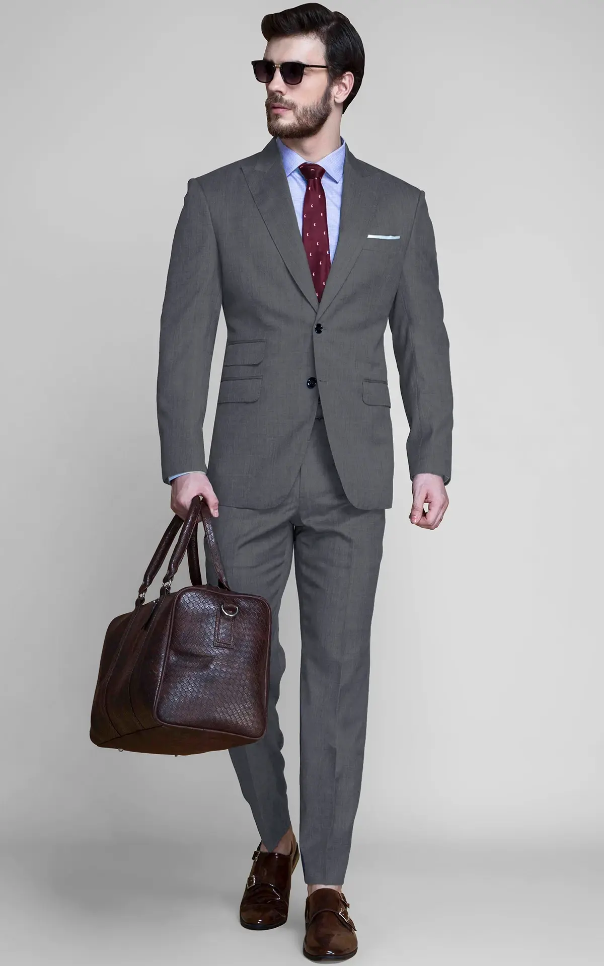 Nordon Grey Sharkskin Suit