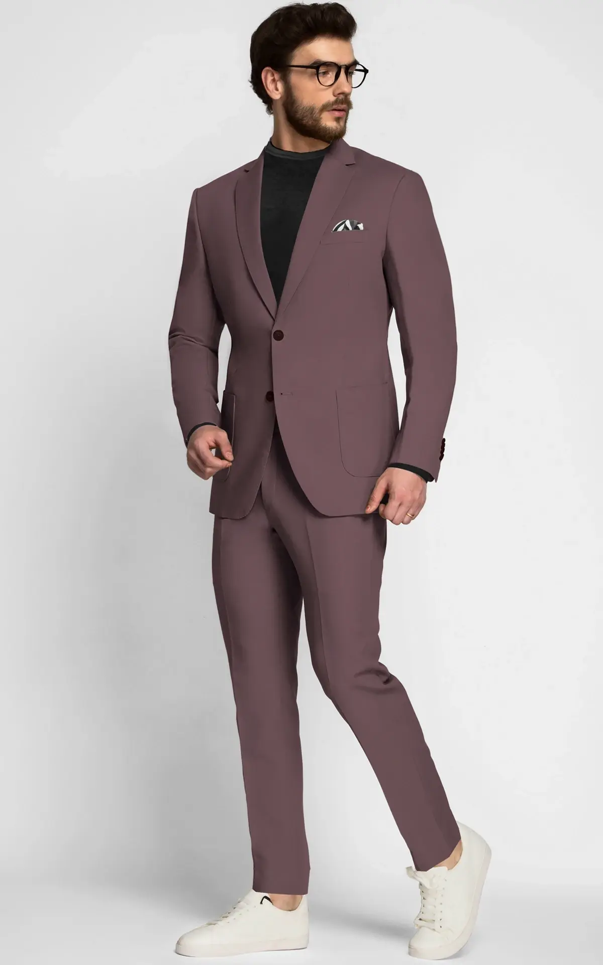 Periwinkle Purple Cotton Suit