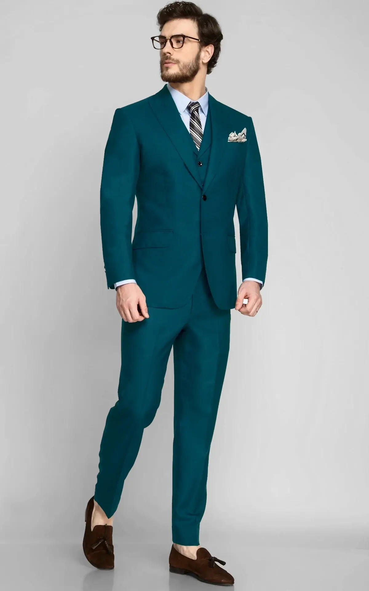 Philadelphia Teal Wool Suit