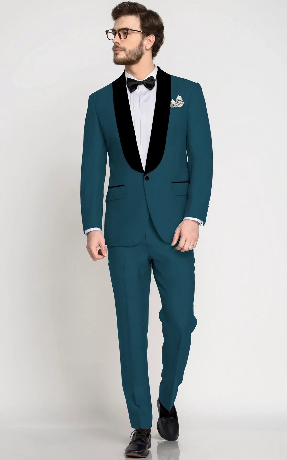 Philadelphia Teal Wool Tuxedo