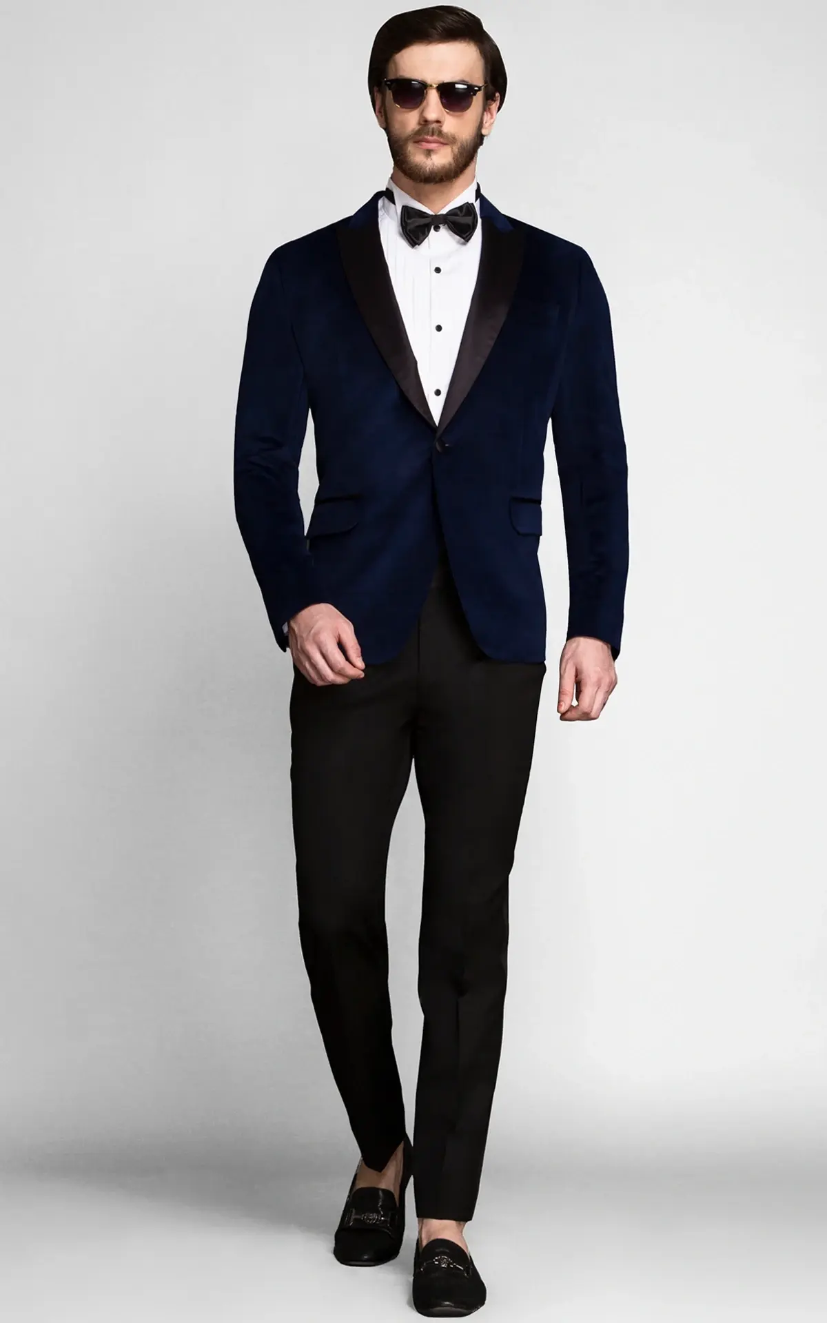 Rockefeller Blue Velvet Tuxedo