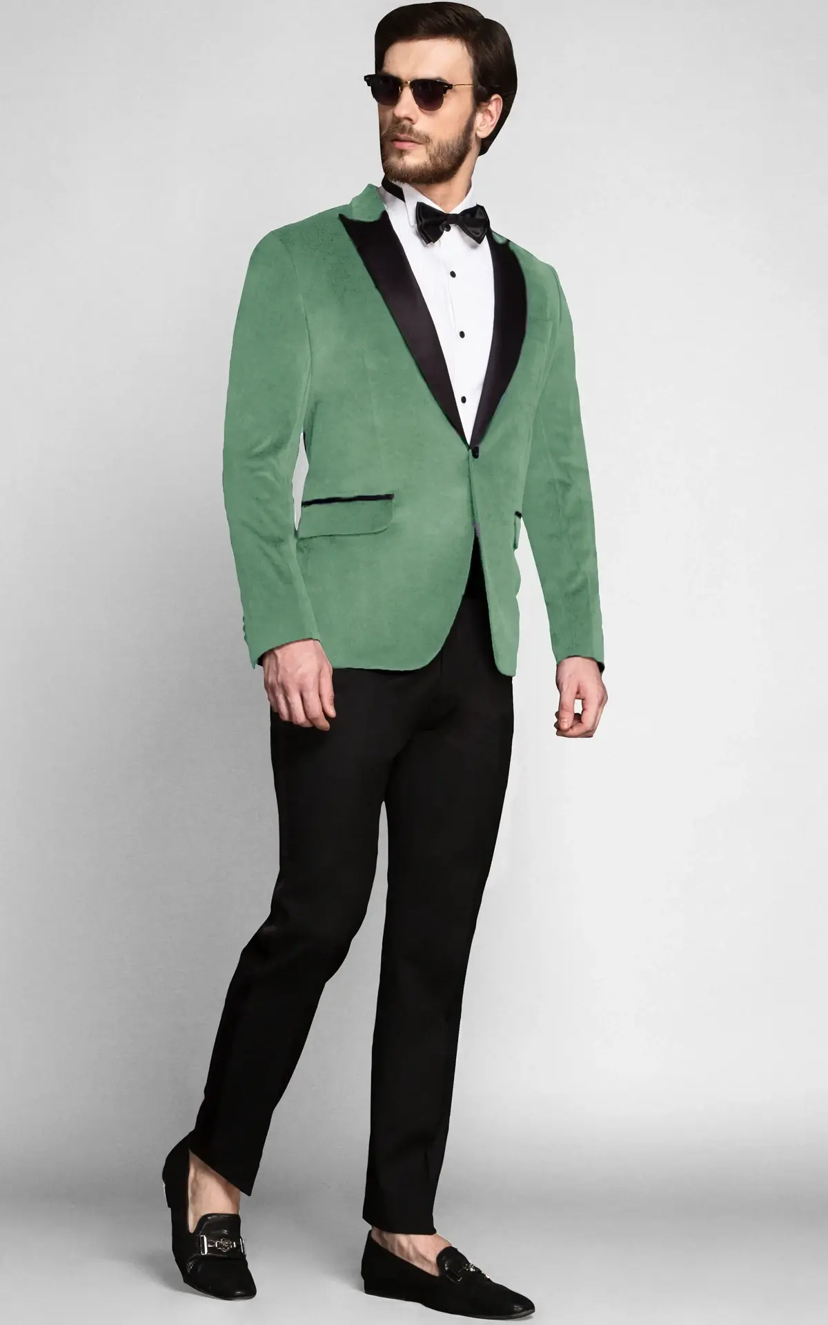 Sage Green Velvet Tuxedo