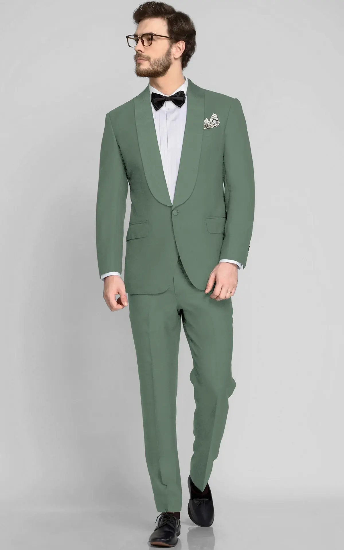 Sage Green Wool Tuxedo