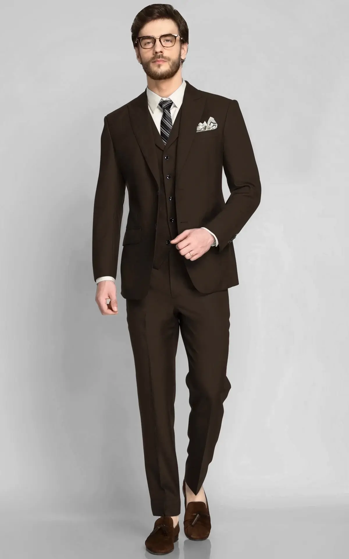 Savannah Coffee Wool Suit