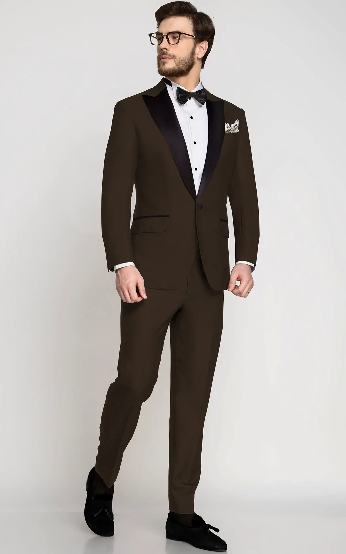 Savannah Coffee Wool Tuxedo