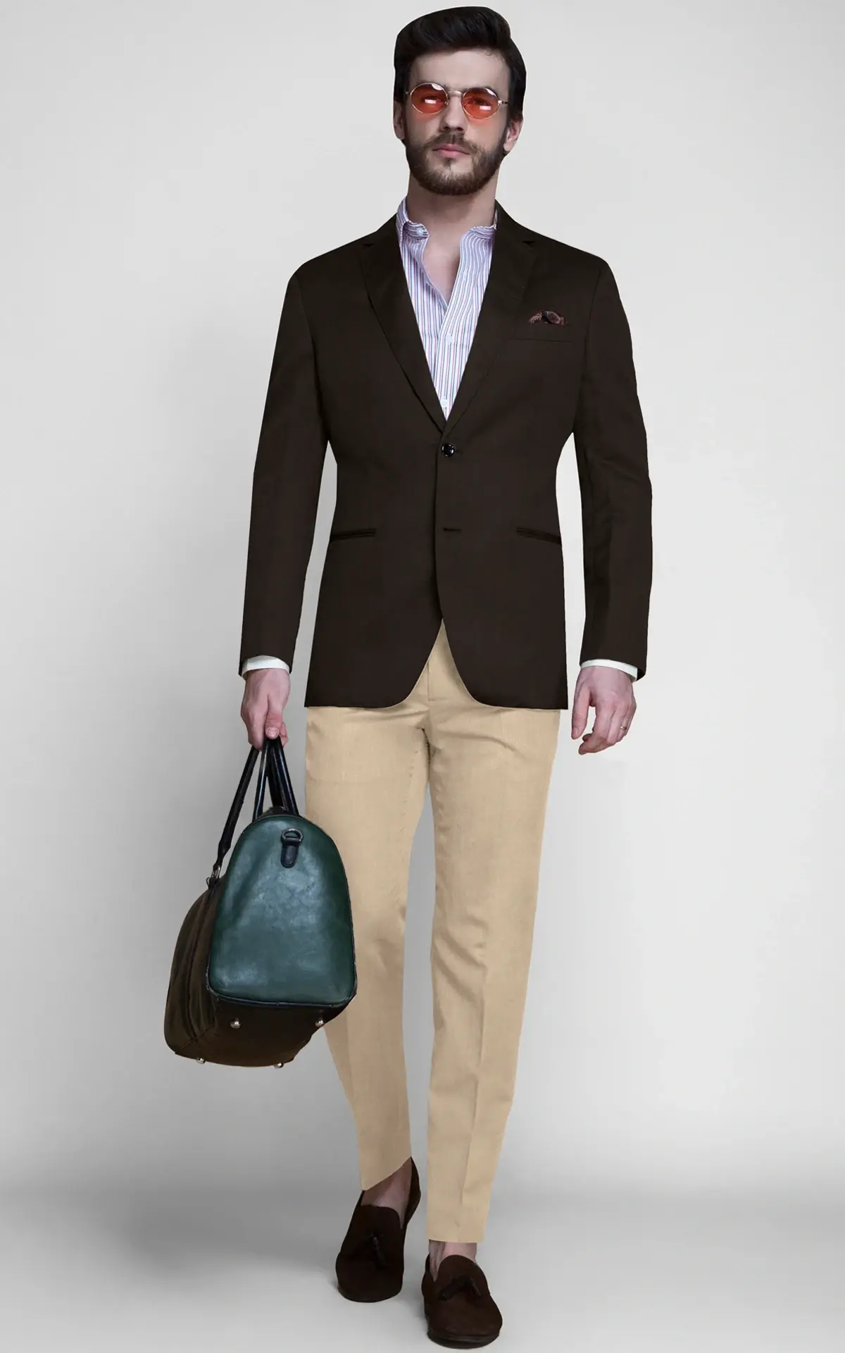 Siena Coffee Brown Linen Blazer