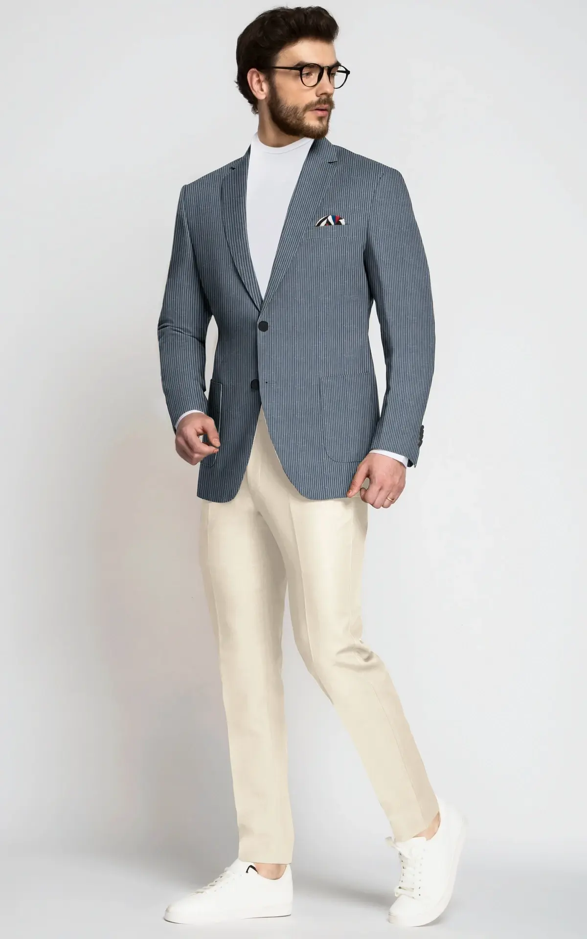 Sydney Gray Micro Stripe Blazer