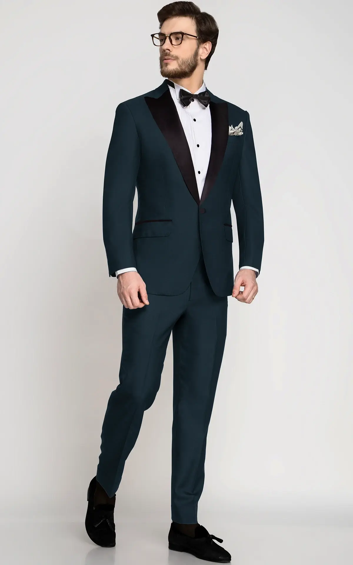 Teal Green Wool Tuxedo