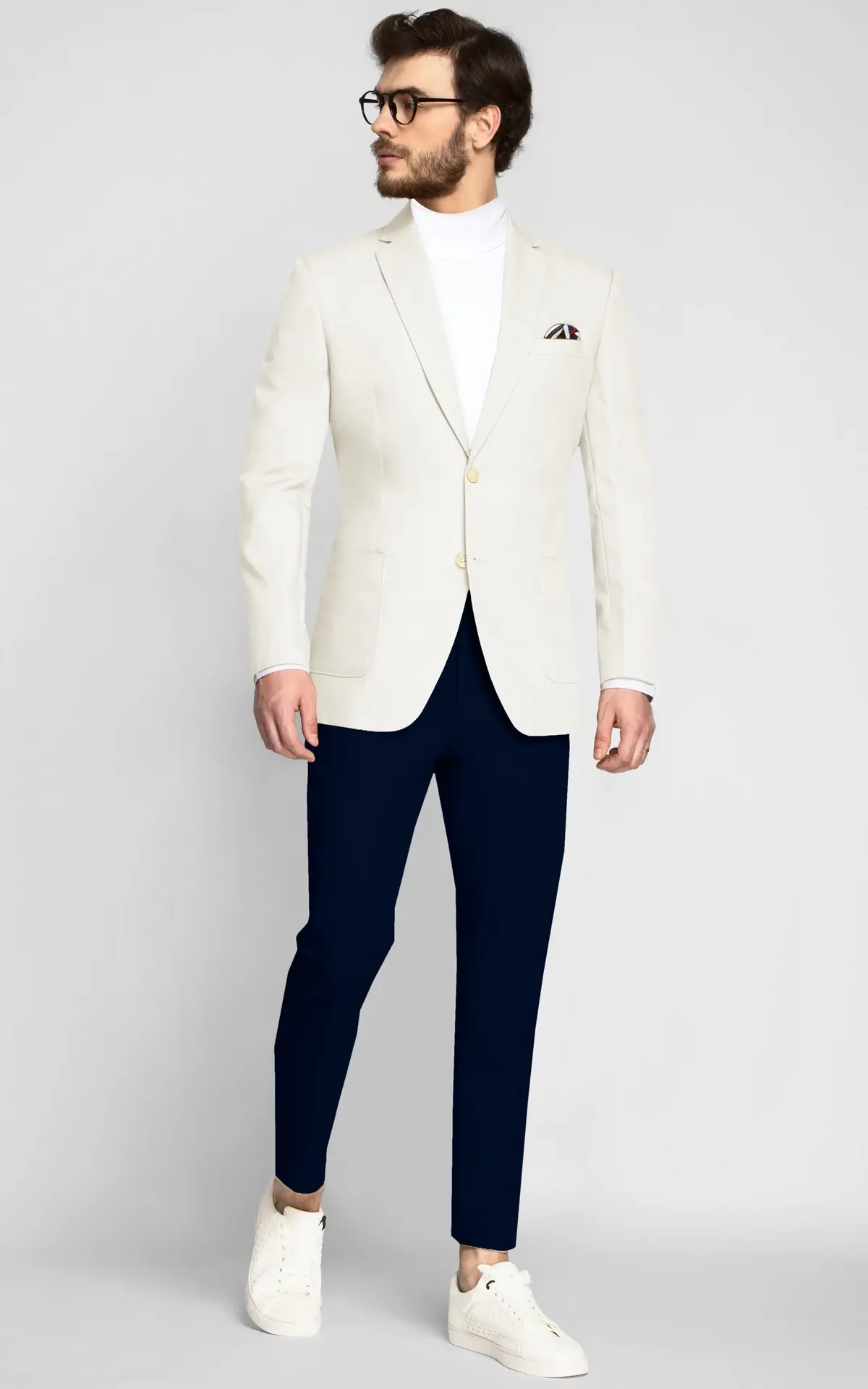 Vegan Ivory Cotton Blazer