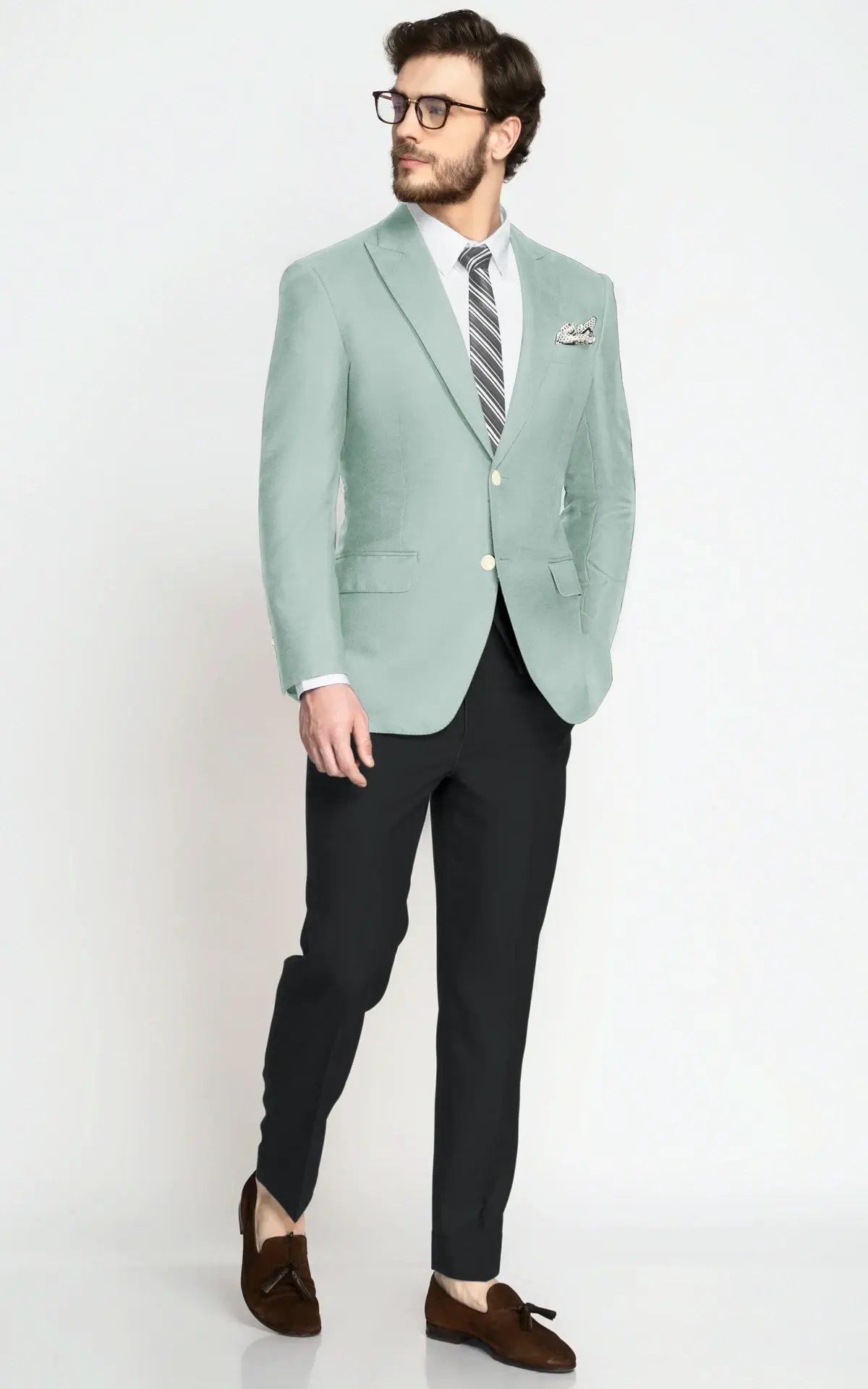 Vermont Pastel Mint Wool Blazer