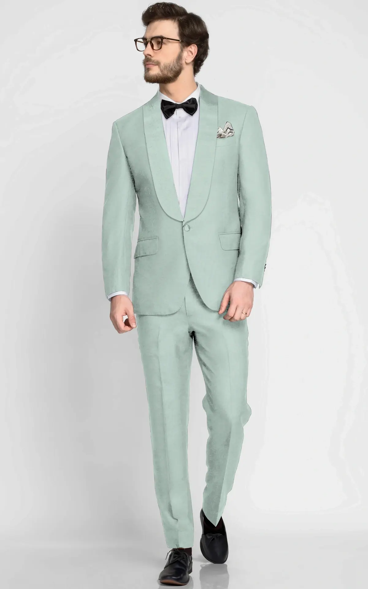 Vermont Pastel Mint Wool Tuxedo